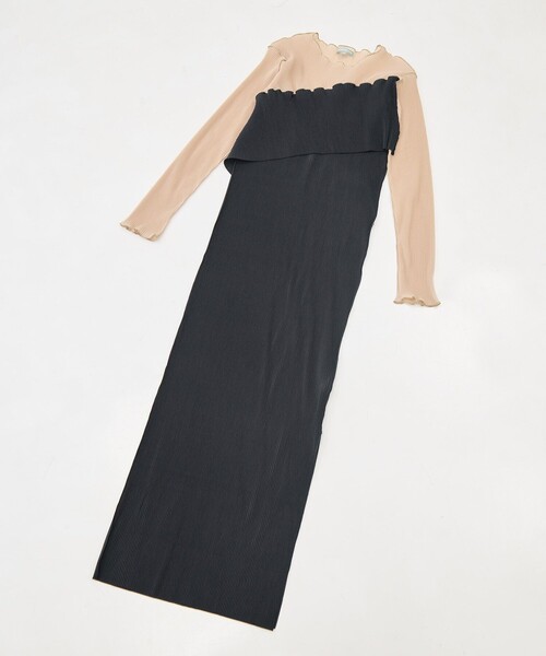 kotohayokozawa(コトハヨコザワ)の「【kotohayokozawa/コトハヨコザワ】《STUDIOUS別注》SHEER DOCKING DRESS/ウォッシャブル(ワンピース・レディース・ブラック/ネイビー/パープル・1/2)」の19枚目の写真
