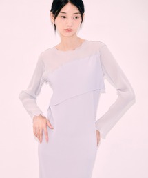 kotohayokozawa | 【kotohayokozawa/コトハヨコザワ】《STUDIOUS別注》SHEER DOCKING DRESS/ウォッシャブル(ワンピース)