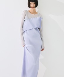 kotohayokozawa（コトハヨコザワ）の「【kotohayokozawa/コトハヨコザワ】《STUDIOUS別注》SHEER DOCKING DRESS/ウォッシャブル（ワンピース）」