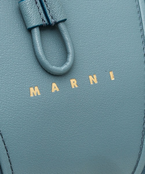 MARNI（マルニ）の「TULIPEA / レザー＆スウェードバッグ（ショルダーバッグ・レディース・ライトピンク/ライトブルー・ONE SIZE）」の5枚目の写真