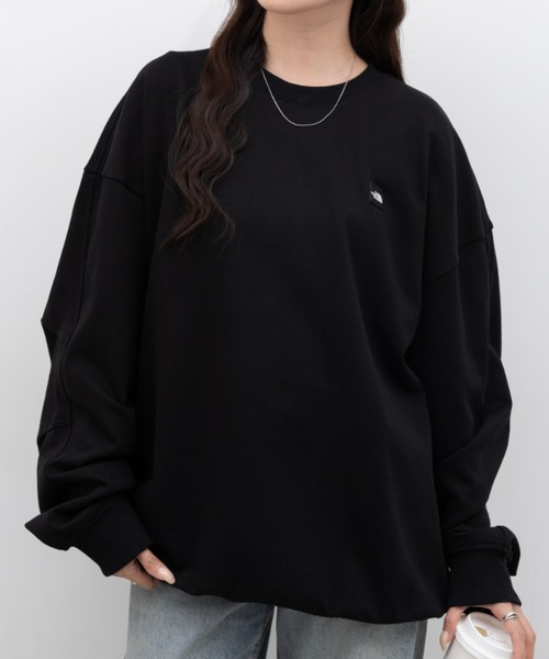 THE NORTH FACE（ザノースフェイス）の「THE NORTH FACE(ザ・ノースフェイス)/WL SWEATSHIRTS（スウェット・レディース・グリーン/ブラック/グレー・L/XL/M/XXL）」の6枚目の写真