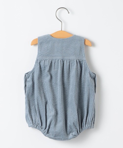 SHIPS（シップス）の「SHIPS KIDS:80cm /コーデュロイ オーバーオール ロンパース（ロンパース・キッズ・アイボリー/ライトブルー・80）」の6枚目の写真