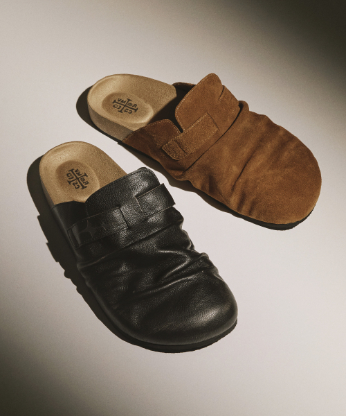ROMANTIC MOVE（ロマンティックムーブ）の「[パフルソxロマンティックムーブ] ヴィンテージシャーリングミュール R26M805 (ブラック)（サンダル・メンズ・その他・25cm/26cm/26.5cm）」の10枚目の写真