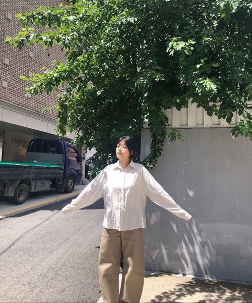 MUSINSA STANDARD WOMAN（ムシンサスタンダードウーマン）の「ウィメンズ無地CPカーブドチノパンツ[ベージュ]（その他パンツ・レディース・その他・30/28/29/24/25/26/27）」の12枚目の写真