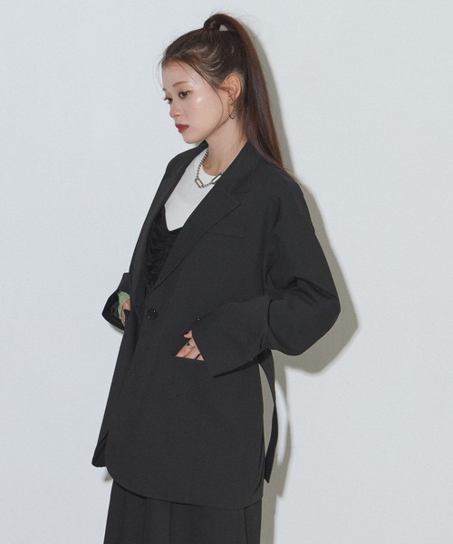 PAGEBOY（ページボーイ）の「リンクセット2WAYジャケット【セットアップ対応】（テーラードジャケット・レディース・ドット/ブラック・FREE）」の5枚目の写真