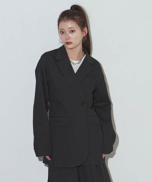 PAGEBOY（ページボーイ）の「リンクセット2WAYジャケット【セットアップ対応】（テーラードジャケット・レディース・ドット/ブラック・FREE）」の7枚目の写真