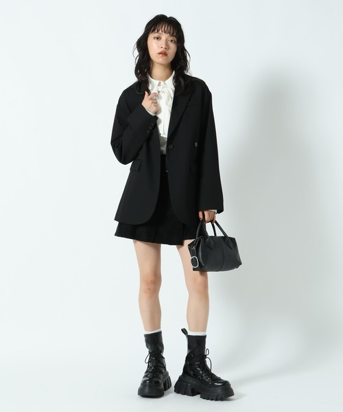 PAGEBOY（ページボーイ）の「リンクセット2WAYジャケット【セットアップ対応】（テーラードジャケット・レディース・ドット/ブラック・FREE）」の16枚目の写真