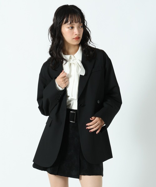 PAGEBOY（ページボーイ）の「リンクセット2WAYジャケット【セットアップ対応】（テーラードジャケット・レディース・ドット/ブラック・FREE）」の13枚目の写真