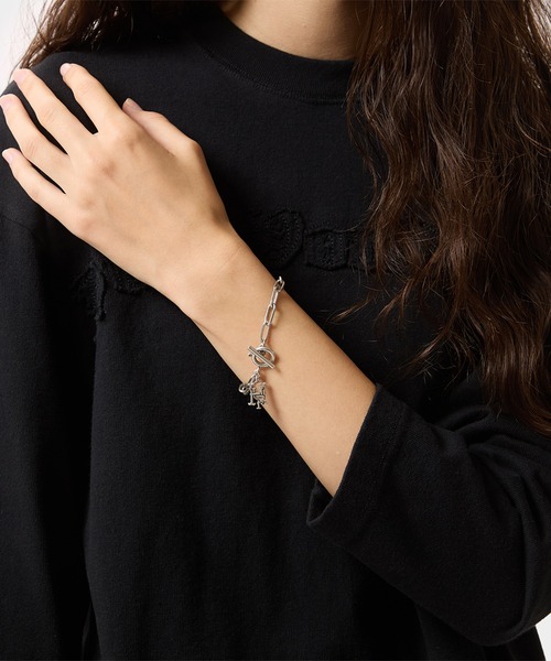 HUF(ハフ)の「VARSITY BRACELET(ブレスレット・メンズ・シルバー・L/XL/S/M)」の6枚目の写真