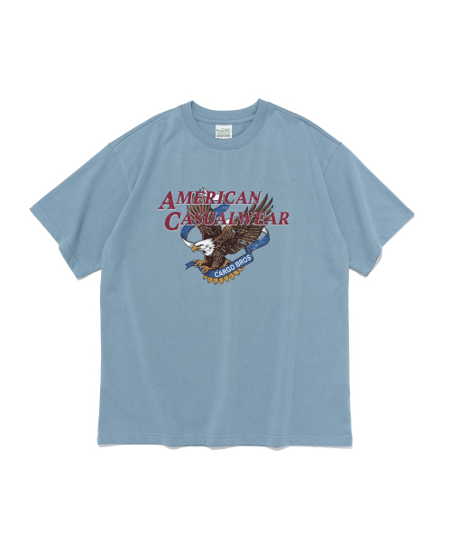 CARGOBROS(カーゴブロス)の「リバティウィンググラフィック半袖Tシャツ(スカイブルー)(Tシャツ/カットソー・メンズ・その他・LARGE/MEDIUM/SMALL/2XL/X-LARGE)」の1枚目の写真