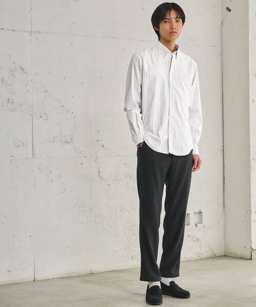 green label relaxing(グリーンレーベルリラクシング)の「MULTI FUNCTION ピンオックス ボタンダウン 長袖シャツ -UVカット・吸水速乾・遮熱-(シャツ/ブラウス・メンズ・ライトブルー/ライトグレー/ネイビー/ホワイト・L/M/XL/S)」の5枚目の写真