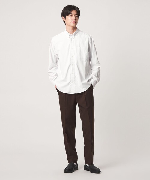 green label relaxing(グリーンレーベルリラクシング)の「MULTI FUNCTION ピンオックス ボタンダウン 長袖シャツ -UVカット・吸水速乾・遮熱-(シャツ/ブラウス・メンズ・ライトブルー/ライトグレー/ネイビー/ホワイト・L/M/XL/S)」の9枚目の写真