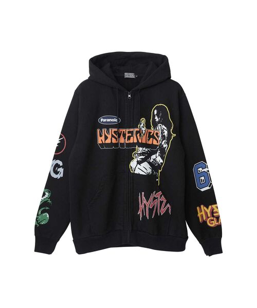 HYSTERIC GLAMOUR(ヒステリックグラマー)の「BORN TO LOSE パーカー(パーカー・メンズ・ホワイト/ブラック・X-LARGE/LARGE/MEDIUM/SMALL)」の2枚目の写真