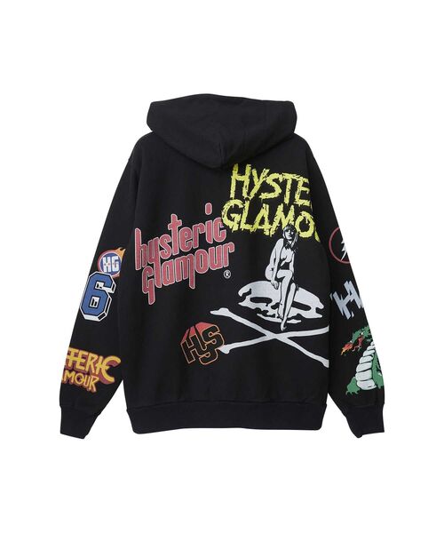 HYSTERIC GLAMOUR(ヒステリックグラマー)の「BORN TO LOSE パーカー(パーカー・メンズ・ホワイト/ブラック・X-LARGE/LARGE/MEDIUM/SMALL)」の7枚目の写真