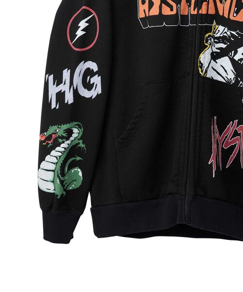 HYSTERIC GLAMOUR(ヒステリックグラマー)の「BORN TO LOSE パーカー(パーカー・メンズ・ホワイト/ブラック・X-LARGE/LARGE/MEDIUM/SMALL)」の9枚目の写真