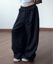 ナポレオンボタンワイドパンツ