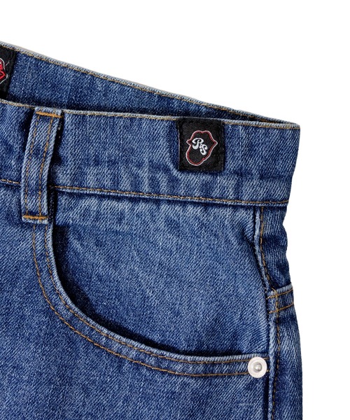 JACKROSE(ジャックローズ)の「B-TRS-シグネチャー・ワッペン デニムパンツ(デニムパンツ・メンズ・インディゴブルー/ブラック系・M/L/XL/S)」の6枚目の写真