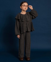 branshes（ブランシェス）の「【WEB限定】2WAYぽこぽこジャガードセットアップ（セットアップ）」