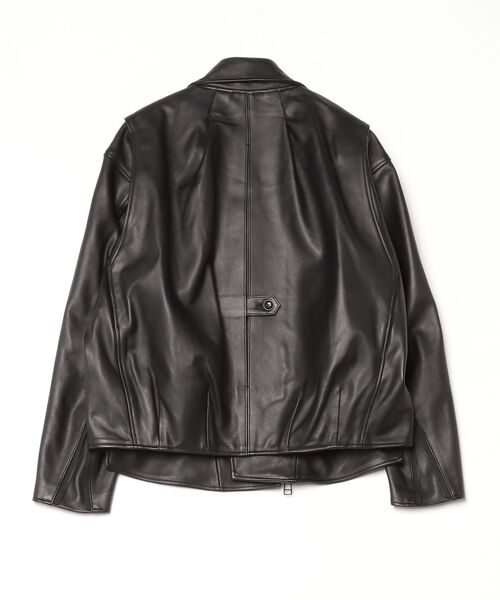 my beautiful landlet(マイビューティフルランドレット)の「【my beautiful landlet】CHROME FREE LAMB LEATHER RIDERS JACKET(ライダースジャケット・メンズ・ブラック/ホワイト・0/1/2)」の3枚目の写真