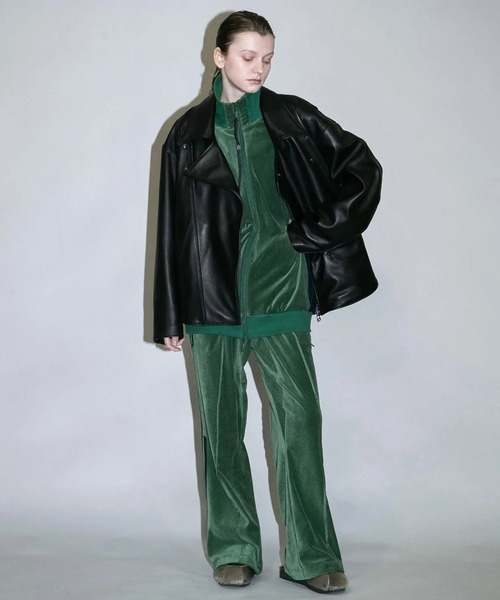 my beautiful landlet(マイビューティフルランドレット)の「【my beautiful landlet】CHROME FREE LAMB LEATHER RIDERS JACKET(ライダースジャケット・メンズ・ブラック/ホワイト・0/1/2)」の16枚目の写真