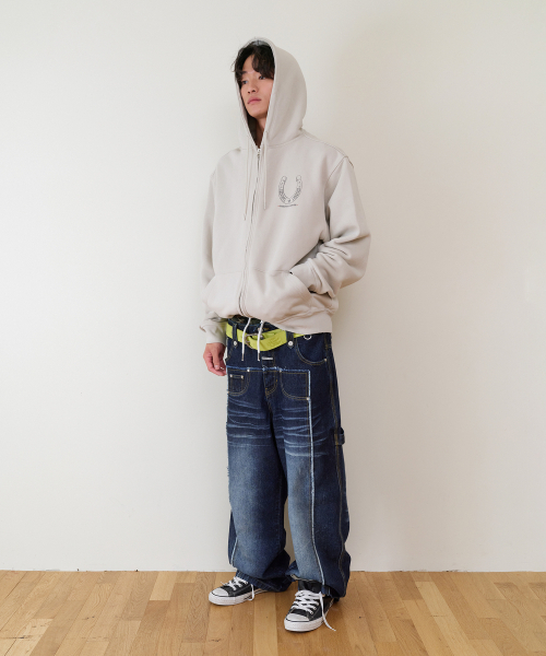 THEVINYLHOUSE(ザバイニルハウス)の「TRUNK LAYERED LOOSE PANTS BLUE(デニムパンツ・メンズ・その他・SMALL)」の5枚目の写真