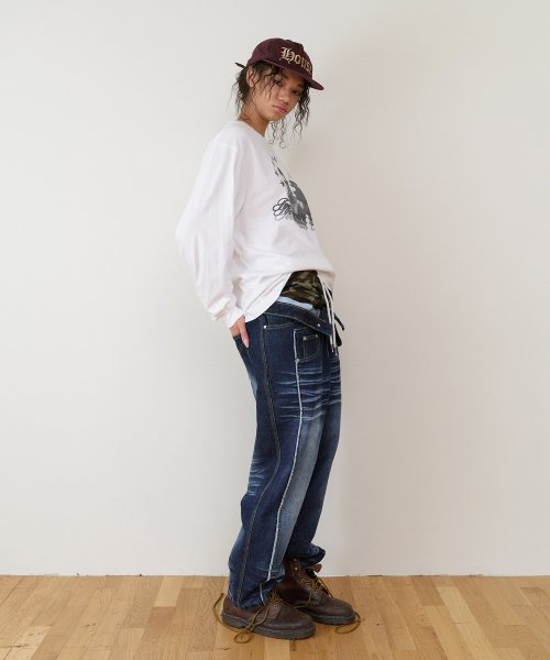THEVINYLHOUSE(ザバイニルハウス)の「TRUNK LAYERED LOOSE PANTS BLUE(デニムパンツ・メンズ・その他・SMALL)」の8枚目の写真