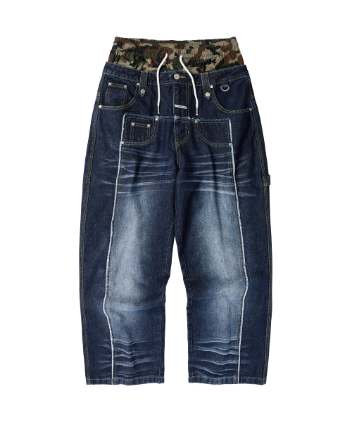 THEVINYLHOUSE(ザバイニルハウス)の「TRUNK LAYERED LOOSE PANTS BLUE(デニムパンツ・メンズ・その他・SMALL)」の9枚目の写真