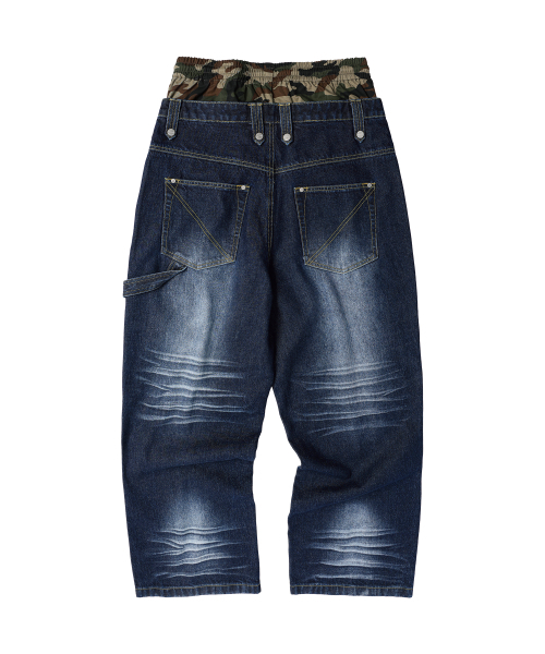 THEVINYLHOUSE(ザバイニルハウス)の「TRUNK LAYERED LOOSE PANTS BLUE(デニムパンツ・メンズ・その他・SMALL)」の10枚目の写真