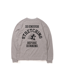ストレッチ ペンギン ラナーズ 長袖Tシャツ (スポーツグレー)