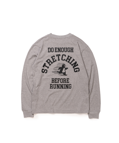 BIGWAVE COLLECTIVE(ビッグウェーブコレクティブ)の「ストレッチ ペンギン ラナーズ 長袖Tシャツ (スポーツグレー)(Tシャツ/カットソー・レディース・その他・MEDIUM/X-LARGE)」の1枚目の写真