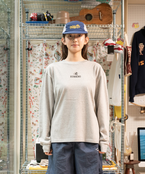BIGWAVE COLLECTIVE(ビッグウェーブコレクティブ)の「ストレッチ ペンギン ラナーズ 長袖Tシャツ (スポーツグレー)(Tシャツ/カットソー・レディース・その他・MEDIUM/X-LARGE)」の3枚目の写真