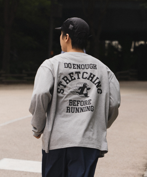 BIGWAVE COLLECTIVE(ビッグウェーブコレクティブ)の「ストレッチ ペンギン ラナーズ 長袖Tシャツ (スポーツグレー)(Tシャツ/カットソー・レディース・その他・MEDIUM/X-LARGE)」の8枚目の写真