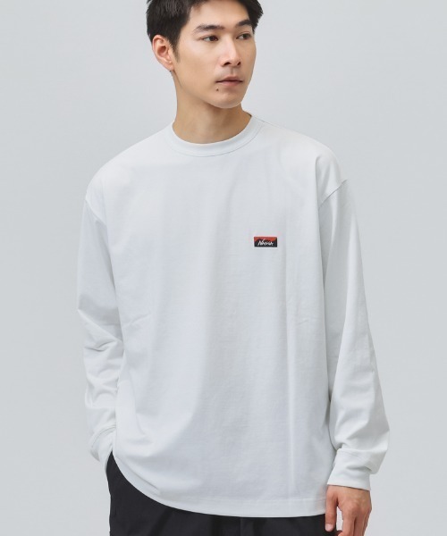 NANGA（ナンガ）の「ナンガ NANGA NANGA Midnight Hug L/S TEE（Tシャツ/カットソー・メンズ・ホワイト/ブラック・LL/M/L）」の3枚目の写真