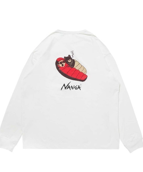NANGA（ナンガ）の「ナンガ NANGA NANGA Midnight Hug L/S TEE（Tシャツ/カットソー・メンズ・ホワイト/ブラック・LL/M/L）」の11枚目の写真