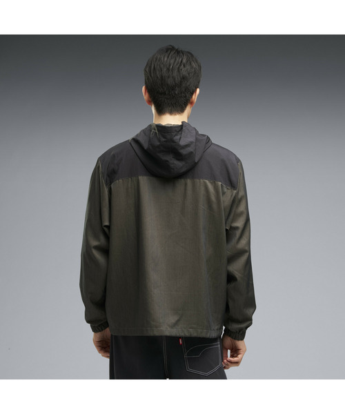 PUMA（プーマ）の「PUMA プーマ メンズ ESS エレベーテッド デニム ライク ウーブン ジャケット（ブルゾン・メンズ・ブラック/ネイビー・X-LARGE/XX-LARGE/LARGE/MEDIUM/SMALL）」の3枚目の写真