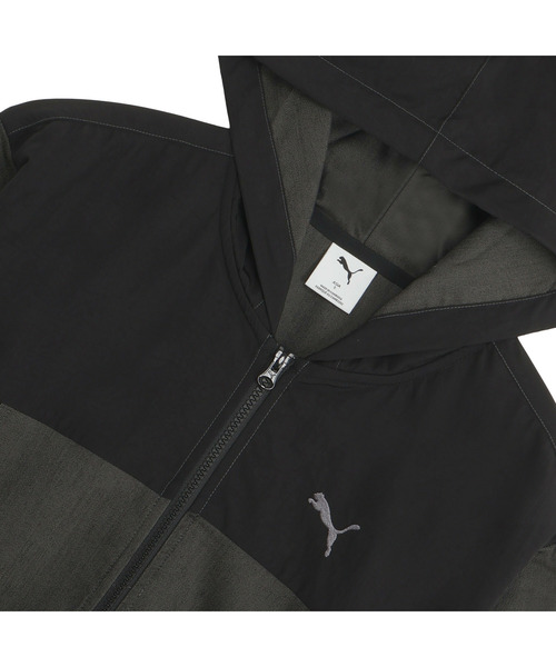 PUMA（プーマ）の「PUMA プーマ メンズ ESS エレベーテッド デニム ライク ウーブン ジャケット（ブルゾン・メンズ・ブラック/ネイビー・X-LARGE/XX-LARGE/LARGE/MEDIUM/SMALL）」の9枚目の写真