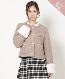 WILLSELECTION（ウィルセレクション）の「ノーカラーブークレショートコート（その他アウター）」