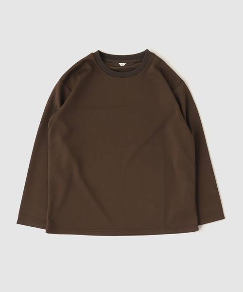 417 EDIFICE(フォーワンセブンエディフィス)の「ネックジャガード L/S Tシャツ(Tシャツ/カットソー・メンズ・ブラウン/ネイビー/ライトグレー/アーミー・SMALL/LARGE/MEDIUM)」の2枚目の写真