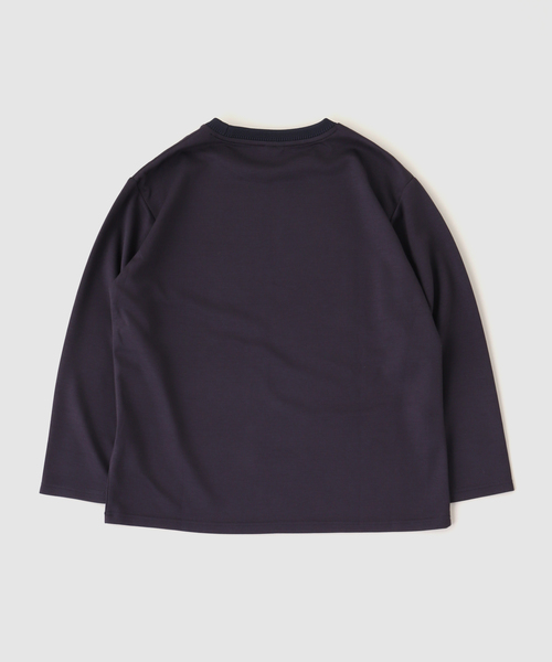 417 EDIFICE(フォーワンセブンエディフィス)の「ネックジャガード L/S Tシャツ(Tシャツ/カットソー・メンズ・ブラウン/ネイビー/ライトグレー/アーミー・SMALL/LARGE/MEDIUM)」の8枚目の写真