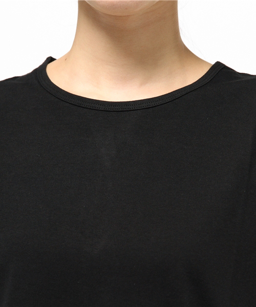 SHIPS Days(シップスデイズ)の「SHIPS Days STANDARD: ソフトコットンルーズTシャツ□(Tシャツ/カットソー・レディース・ネイビー/ホワイト/ライトグレー/ブラック/オリーブ・S~M/M~L)」の13枚目の写真