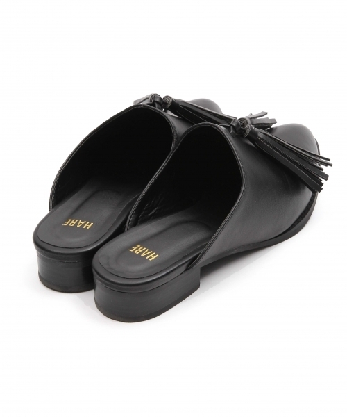 HARE（ハレ）の「タッセルスリッパサンダル(HARE)（サンダル・レディース・ブラック/シルバー・LARGE/MEDIUM）」の3枚目の写真