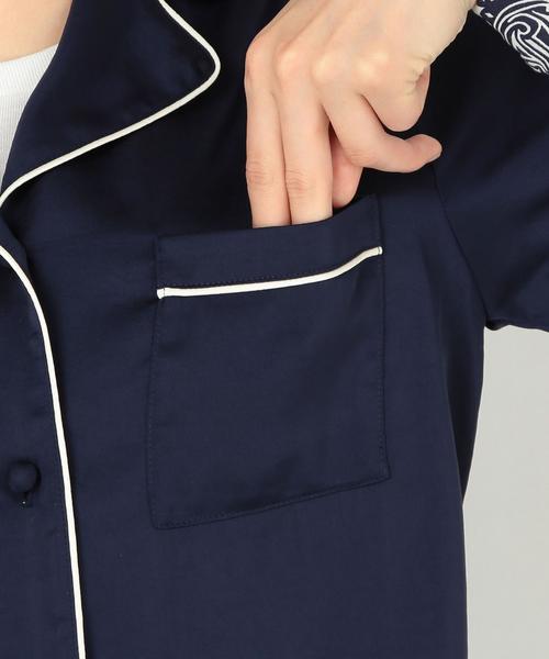 Another Edition(アナザーエディション)の「トリミングシャツ/AEMFC TRM SHT●(シャツ/ブラウス・レディース・ネイビー・FREE)」の12枚目の写真