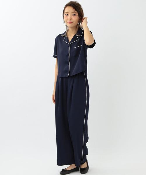Another Edition(アナザーエディション)の「トリミングシャツ/AEMFC TRM SHT●(シャツ/ブラウス・レディース・ネイビー・FREE)」の15枚目の写真