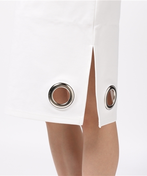 DAMMY（ダミー）の「DAMMY/サイドスリットタイトスカート（スカート・レディース・ブラック/ホワイト・FREE）」の8枚目の写真