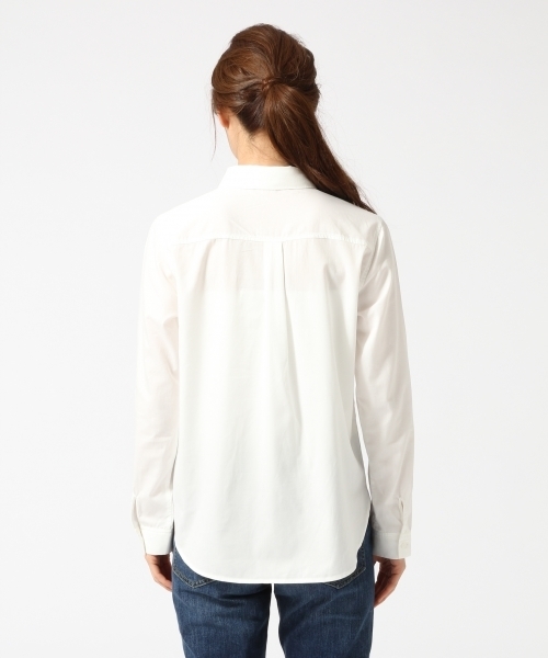 GLOBAL WORK（グローバルワーク）の「ビジューエリシャツ長袖/725111（シャツ/ブラウス・レディース・ブルー/オフホワイト/ホワイト・SMALL/MEDIUM/LARGE）」の7枚目の写真