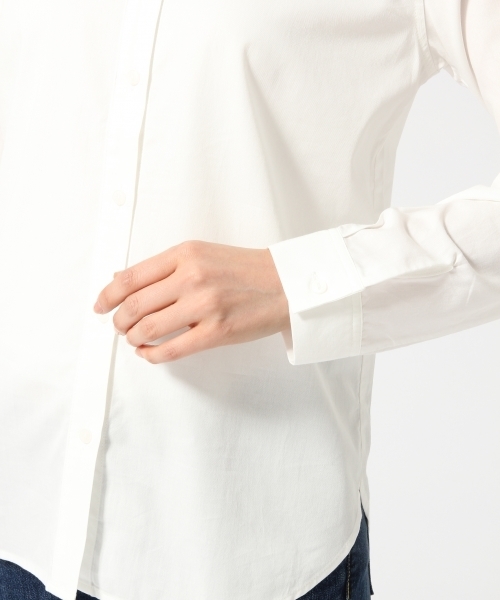 GLOBAL WORK（グローバルワーク）の「ビジューエリシャツ長袖/725111（シャツ/ブラウス・レディース・ブルー/オフホワイト/ホワイト・SMALL/MEDIUM/LARGE）」の10枚目の写真