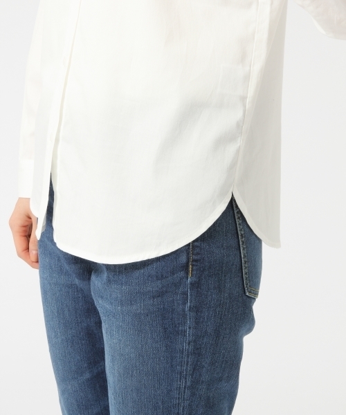 GLOBAL WORK（グローバルワーク）の「ビジューエリシャツ長袖/725111（シャツ/ブラウス・レディース・ブルー/オフホワイト/ホワイト・SMALL/MEDIUM/LARGE）」の11枚目の写真