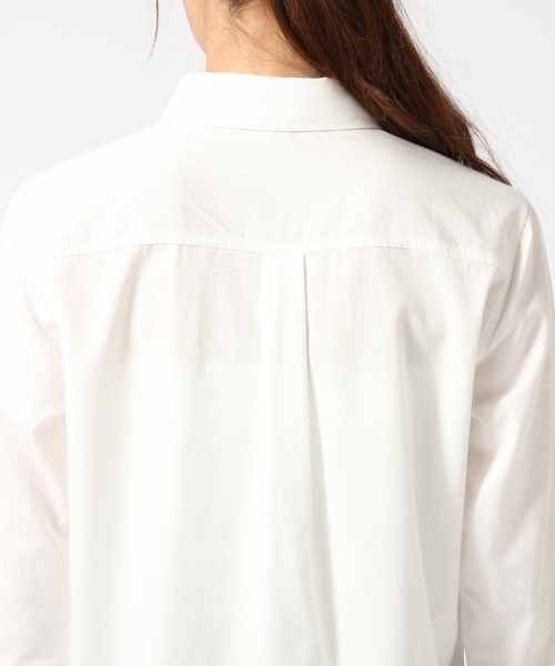 GLOBAL WORK（グローバルワーク）の「ビジューエリシャツ長袖/725111（シャツ/ブラウス・レディース・ブルー/オフホワイト/ホワイト・SMALL/MEDIUM/LARGE）」の12枚目の写真