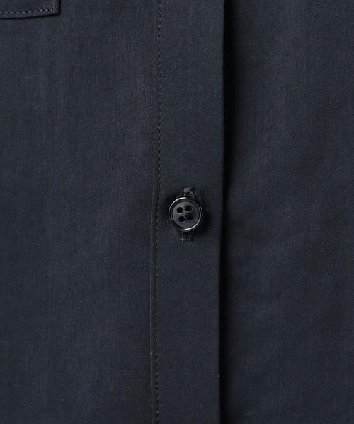 BEAUTY&YOUTH UNITED ARROWS（ビューティーアンドユースユナイテッドアローズ）の「BY マットサテンミリタリースタンドカラーシャツ2 -手洗い可能-◆（シャツ/ブラウス・レディース・オフホワイト/オリーブ/ネイビー・FREE）」の10枚目の写真