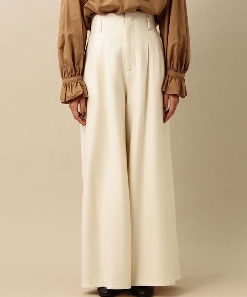 Another Edition（アナザーエディション）の「ハイウエスト4タックワイドパンツ(オフホワイト)/ AEBC　H/W 4TUCK WID　OFF◆（その他パンツ・レディース・オフホワイト・MEDIUM/SMALL）」の4枚目の写真